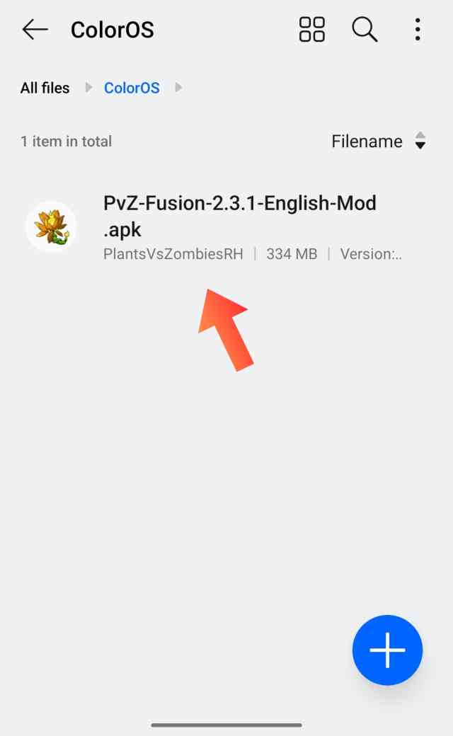 PvZ Fusion | Download PVZFusion V2.8.2 (MOD Menu APK & PC) 9 Locate the Downloaded File